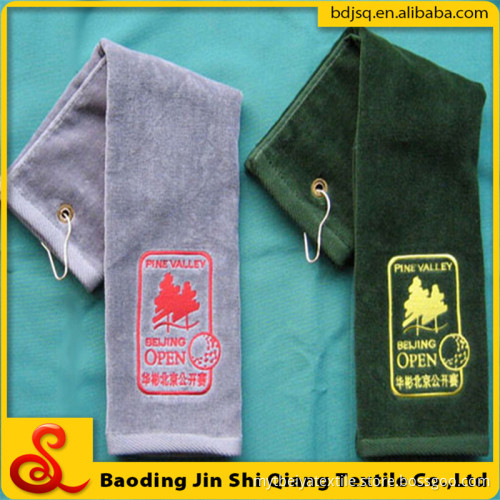 Promotional Custom Embroidery Logo Velour 100% Cotton Gym Sports Towel